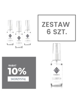 NanoSilver Ag - neionizované koloidní stříbro 30 ml Sada 6 kusů