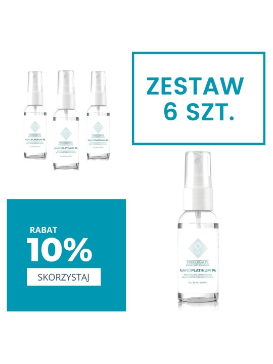 NanoPLATINUM Pt - Neionizovaná koloidní platina 30 ml Sada 6 kusů