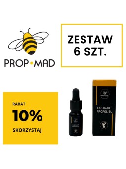 Prop-Mad Propolis Extract 40% 10ml - Rinkinyje 6 vnt.