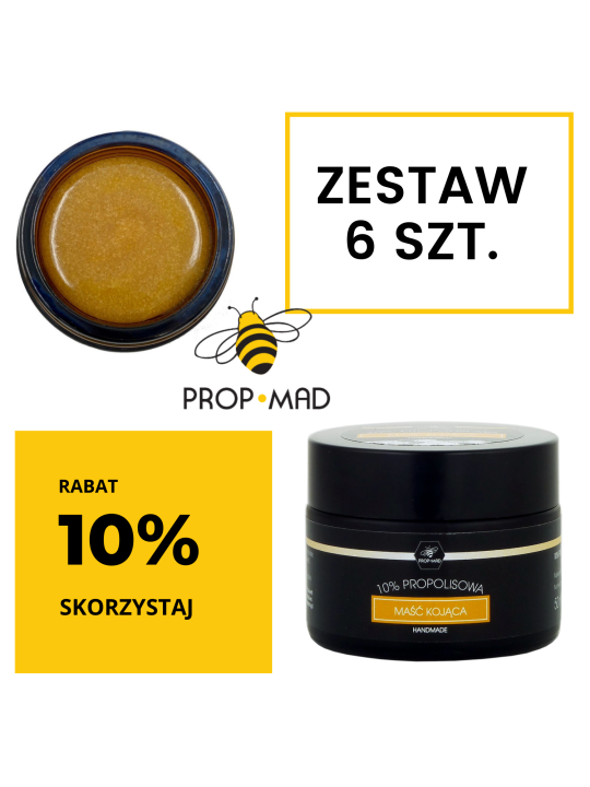 Prop-Mad Propolisz nyugtató kenőcs 50 ml - 6 db-os készlet.