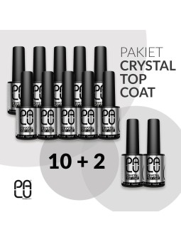 PALU TOP COAT CRYSTAL NO WIPE - пакет 10 + 2 шт