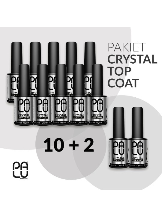 PALU TOP COAT CRYSTAL NO WIPE - 10 + 2 csomag