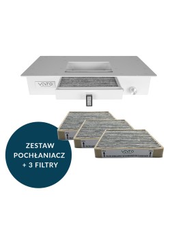 VENTO PRO - Földalatti rácsos abszorber négyzet PROMOTIONÁLIS SZETT + 3 szűrő