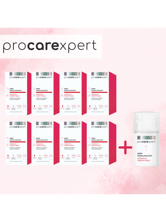 ProCareXpert Creamă de podă nutritivă - regenerativă 50 ml - pachet 8 +1