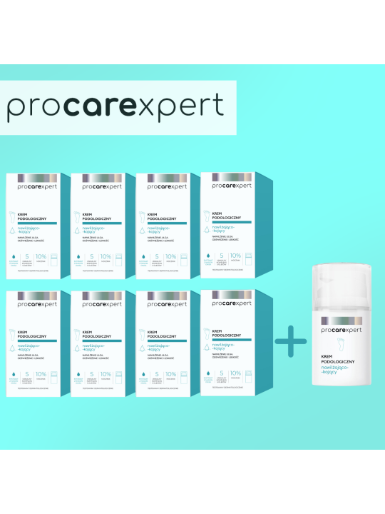 ProCareXpert lábvizesítő krém 50 ml - 8 + 1 csomag