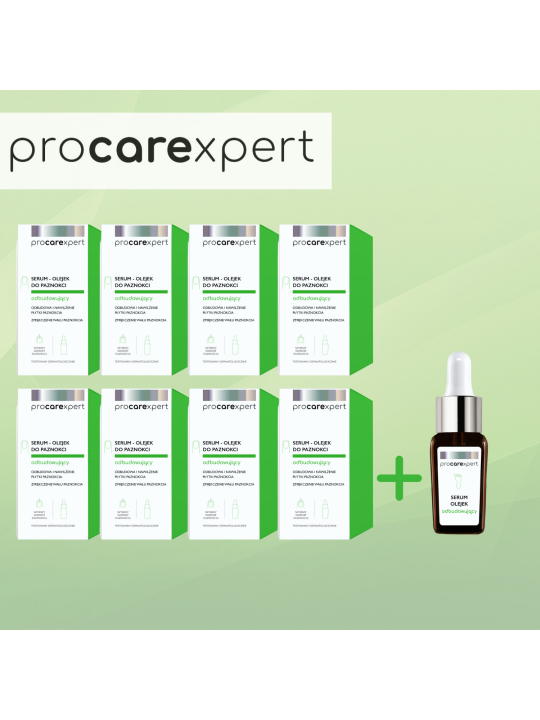 ProCareXpert Serum - 10 ml helyreállító körömolaj - 8+1 csomag