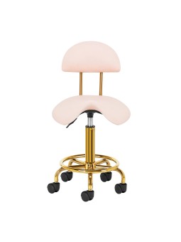Kosmetikhocker 6001-G gold-rosa
