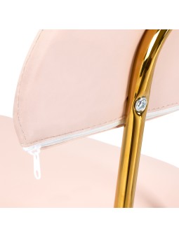 Kosmetikhocker 6001-G gold-rosa