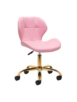 Taboret kosmetyczny QS-06G złoto różowy