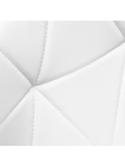 Taboret kosmetyczny QS-06B czarno biały