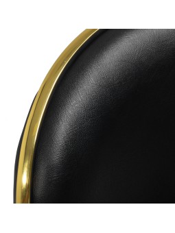 "Gabbiano" kosmetinė taburetė Q-4599G juoda