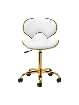 "Gabbiano" kosmetinė taburetė Q-4599G Balta