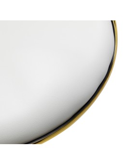 "Gabbiano" kosmetinė taburetė Q-4599G Balta