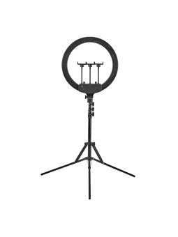 GLOW lampa pierścieniowa ring 18"" RGB bsc ze statywem 45W