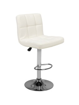 Hoker barowy M06 pikowany regulowany białe