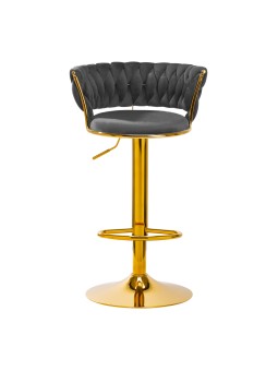 4Rico Hoker barowy QS-B313a aksamit szary