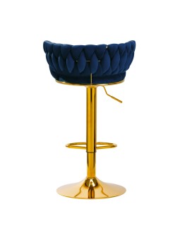 4Rico Bar Hocker QS-B313a navy blue velvet