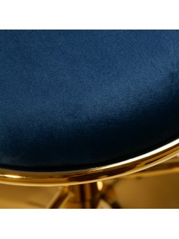 4Rico Hoker barowy QS-B313a aksamit granatowy