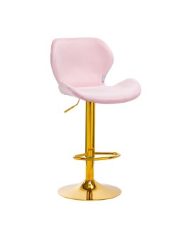 4Rico Barhocker QS-B15 Samt rosa