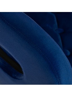 4Rico Krzesło obrotowe QS-OF213G aksamit granatowe