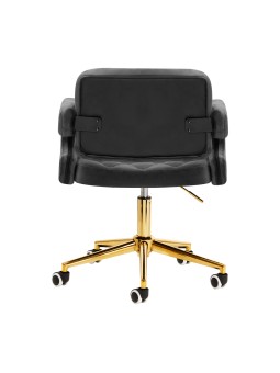 4Rico Krzesło obrotowe QS-OF213G aksamit szare