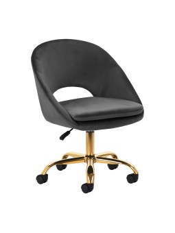 4Rico swivel chair QS-MF18G velvet grey