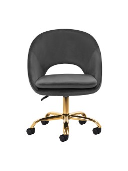 4Rico swivel chair QS-MF18G velvet grey