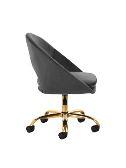4Rico swivel chair QS-MF18G velvet grey