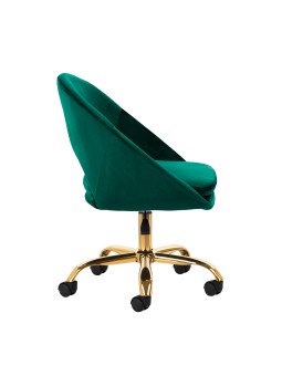 4Rico swivel chair QS-MF18G velvet green