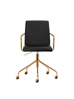 Cosmetic chair QS-OF211G gold black