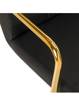Cosmetic chair QS-OF211G gold black