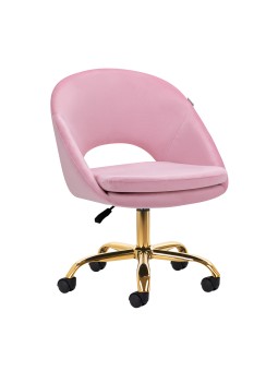 4Rico swivel chair QS-MF18G pink velvet