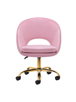 4Rico swivel chair QS-MF18G pink velvet