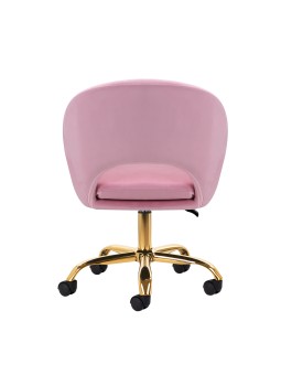 4Rico swivel chair QS-MF18G pink velvet