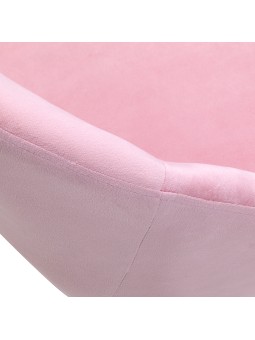 4Rico swivel chair QS-MF18G pink velvet