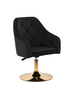 4Rico swivel chair QS-BL14G velvet black