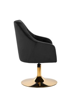 4Rico swivel chair QS-BL14G velvet black