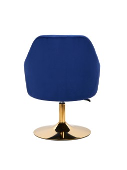 4Rico Drehsessel QS-BL14G Samt navyblau