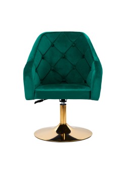 4Rico-Drehstuhl QS-BL14G Samtgrün