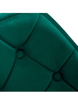 4Rico fotel obrotowy QS-BL14G aksamit zielony