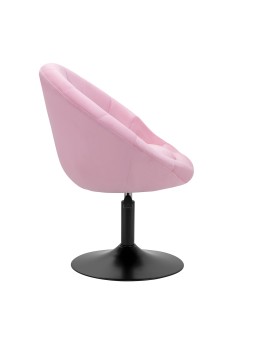 4Rico fotel obrotowy QS-BL12B aksamit różowe