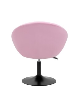 4Rico-Drehstuhl QS-BL12B Samt rosa