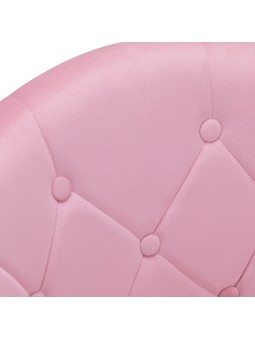 4Rico fotel obrotowy QS-BL12B aksamit różowe