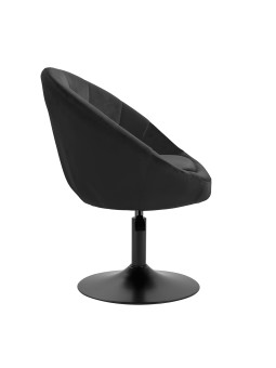 4Rico fotel obrotowy QS-BL12B aksamit czarny