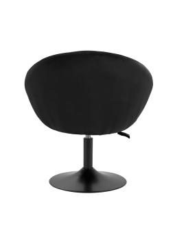 4Rico fotel obrotowy QS-BL12B aksamit czarny