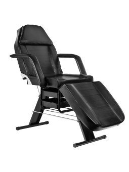 Fotel kosmetyczny Basic 202 z kuwetami czarny