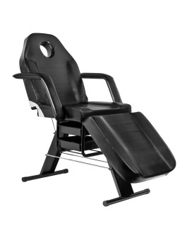 Fotel kosmetyczny Basic 202 z kuwetami czarny