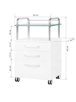 Pomocnik podologiczny 6053 biały