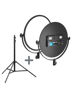 Zestaw Lampa LED Newell Air Artha i statyw oświetleniowy Newell Talos