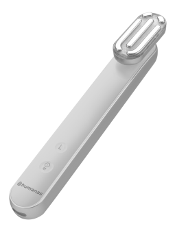 Masażer soniczny do liftingu twarzy z funkcją EMS Humanas Aurora - biały